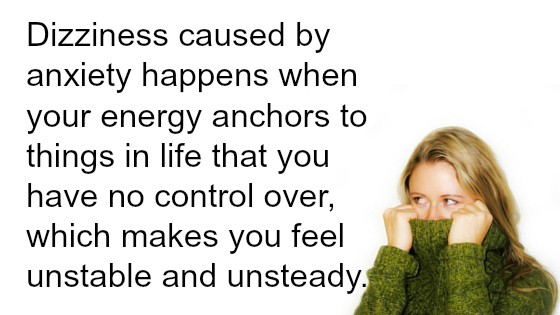 dizziness caused by anxiety